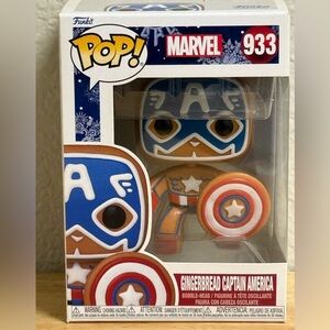 Funko Pop! Marvel Gingerbread Captain America Collectible